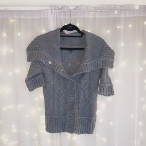 NWOT 🐨 Express Cable Knit Short-Sleeve Sweater
